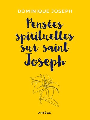 cover image of Pensées spirituelles sur saint Joseph